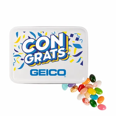 Keepsake Gift Tin - Gourmet Jelly Beans - Custom Canvas Now