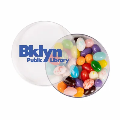 Small Round Acrylic with Gourmet Jelly Beans - Custom Canvas Now