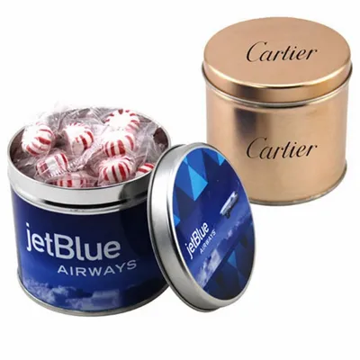 Round Tin with Starlight Peppermints - SBF4100 - Custom Canvas Now