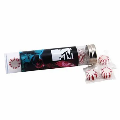 Large 6" Candy Tube with Starlight Mints - Custom Canvas Now