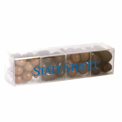 4 Cube Acetate Gift Box with Chocolate Covered Treats - Custom Canvas Now