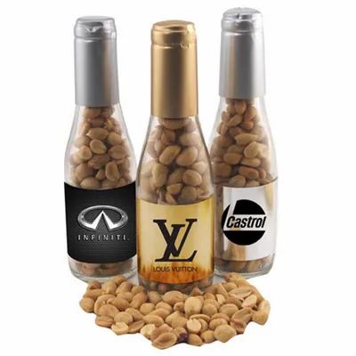 Champagne Bottle with Peanuts 8" - Custom Canvas Now