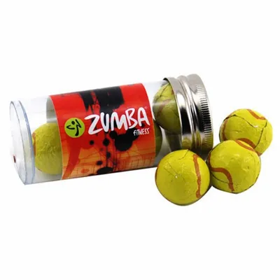 Tube with Choc Tennis Balls - TRB610 - Custom Canvas Now