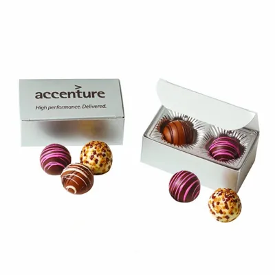 Truffle Gift Box with 2 Truffles - Custom Canvas Now