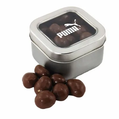 Window Tin with Choc Peanuts - Custom Canvas Now