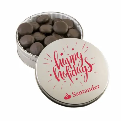 Glad Tidings Tin with Peppermint Cremes - Custom Canvas Now