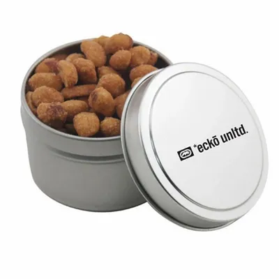 Round Tin with Honey Roasted Peanuts - SBF3100 - Custom Canvas Now