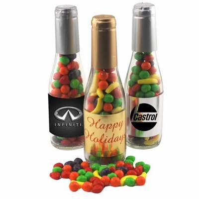 Champagne Bottle with Candy Fruitz 8" - Custom Canvas Now