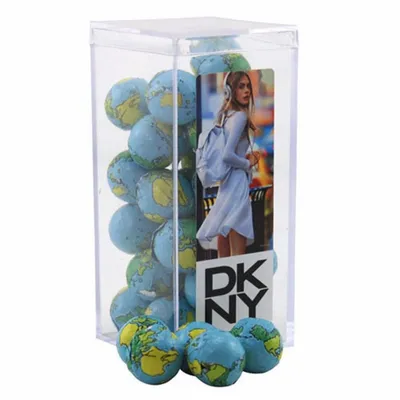 Acrylic Box with Chocolate Globes - Medium - Custom Canvas Now