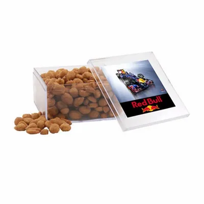 Acrylic Box with Honey Roasted Peanuts - Large - Custom Canvas Now