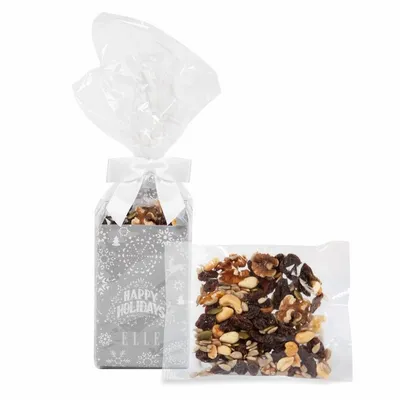 Holiday Gift Tote with Raisin Nut Trail Mix - Custom Canvas Now