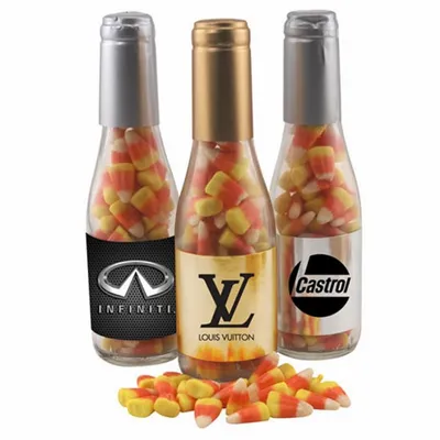 Champagne Bottle w/ Candy Corn 8" - Custom Canvas Now