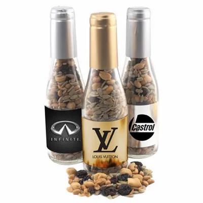 Champagne Bottle with Trail Mix 8" - Custom Canvas Now
