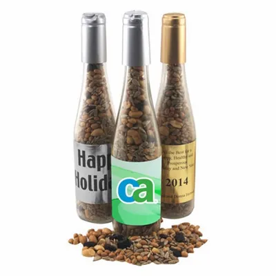 Champagne Bottle with Trail Mix 11" - Custom Canvas Now