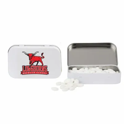 Rectangular Tin with Football Shaped Mints - Custom Canvas Now