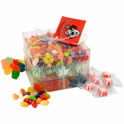 3 Way Candy Stack Acetate Tower - TRB802 - Custom Canvas Now