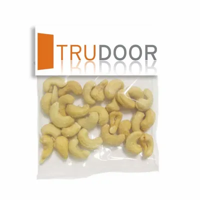 Large Header Bags - Jumbo Salted Cashews - Custom Canvas Now