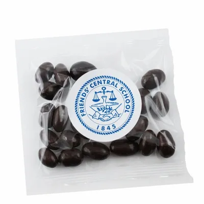 2oz. Handfuls - Dark Chocolate Almonds - Custom Canvas Now
