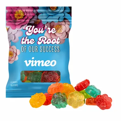Clever Candy 2oz. Full Color DigiBag™ with Gummy Blooms - Custom Canvas Now