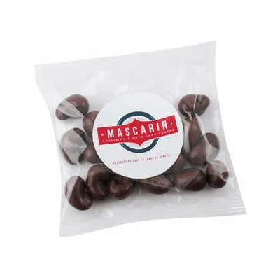 2oz. Handfuls - Milk Chocolate Cashews - Custom Canvas Now