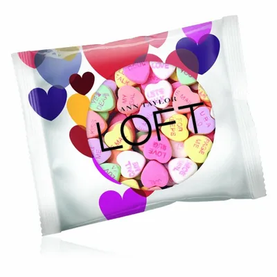 2oz. Full Color DigiBag™ with Imprinted Conversation Hearts - Custom Canvas Now