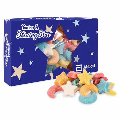 You're a Star Die Cut Box w/ Gummy Glitter Sour Stars & Moons - Custom Canvas Now