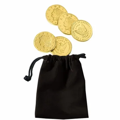 Velour Pouches with Chocolate Coins - Custom Canvas Now
