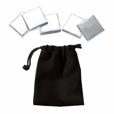 Velour Pouches with Chocolate Squares - Custom Canvas Now