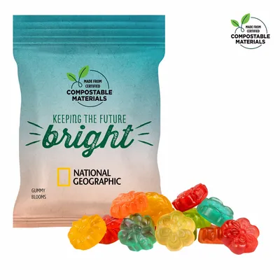 2oz. ECO-Digibag, Compostable & Full Color, Gummy Blooms - Custom Canvas Now