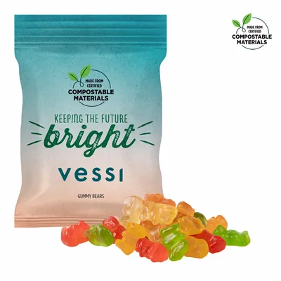 2oz. ECO-Digibag, Compostable & Full Color, Gummy Bears - Custom Canvas Now
