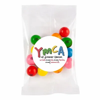 1oz. Goody Bags - Imprinted Mini Gumballs - Custom Canvas Now