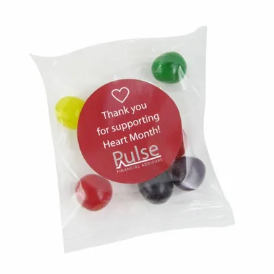 1oz. Goody Bags - Fruit Sours - Custom Canvas Now