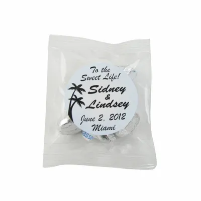1oz. Goody Bags - Hershey's Chocolate Kisses - Custom Canvas Now