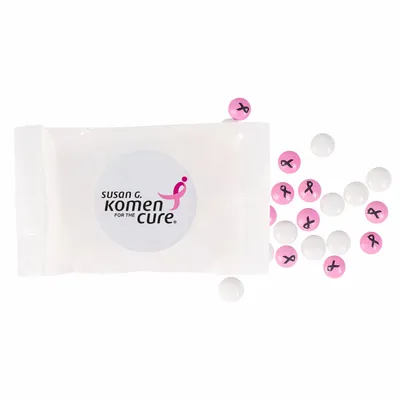 1oz. Goody Bags - Chocolate Buttons Imprinted - Custom Canvas Now