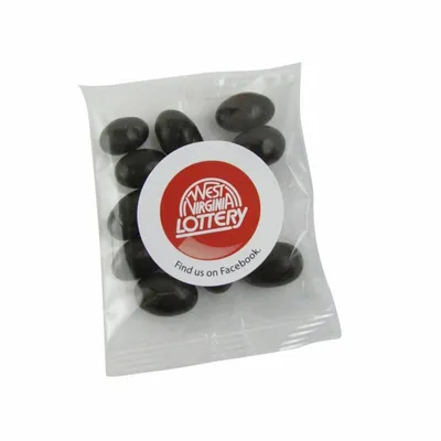 1oz. Goody Bags - Dark Chocolate Almonds - Custom Canvas Now