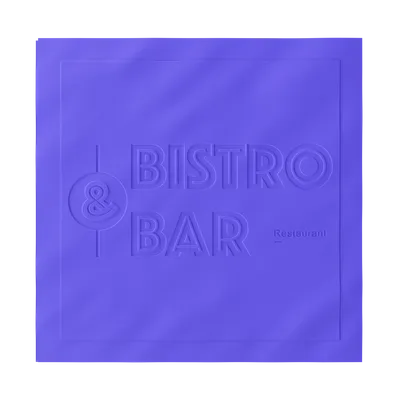 Custom Debossed Beverage Napkin - Custom Canvas Now