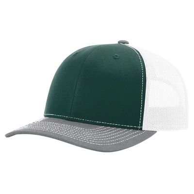 DARK GREEN/WHITE/HEATHER GRAY DARK GREEN/WHITE/HEATHER GRAY - Custom Canvas Now