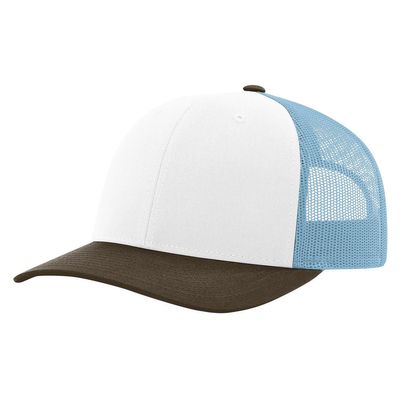 WHITE/COLUMBIA BLUE/BROWN WHITE/COLUMBIA BLUE/BROWN - Custom Canvas Now