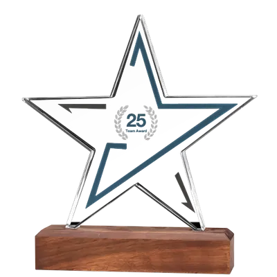 Pointed Crystal Trophy - Custom Canvas Now