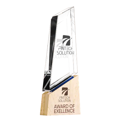 Pointed Crystal Trophy - Custom Canvas Now