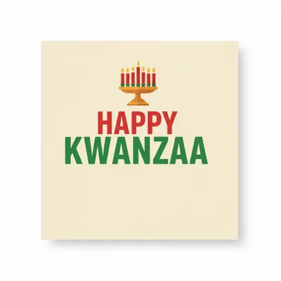 Kwanzaa Napkins - Custom Canvas Now