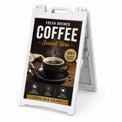 A-Frame Sidewalk Sign - Custom Canvas Now