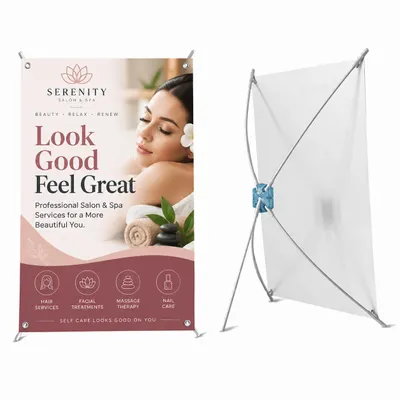 Mini X Banner Stands - Custom Canvas Now