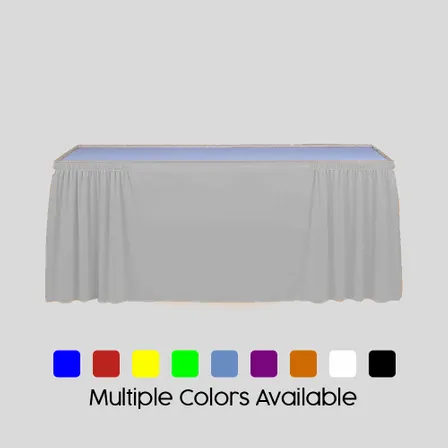 Blank Rectangle Table Skirt - Custom Canvas Now
