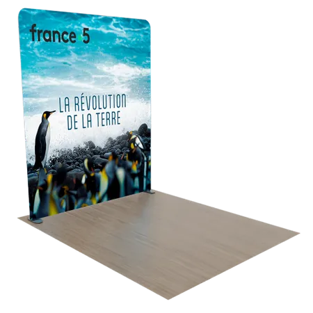 Présentoirs rétroéclairés pour salons professionnels - Custom Canvas Now