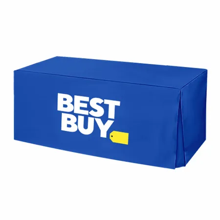 Pleated Corner Table Covers - Custom Canvas Now