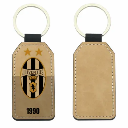 Full-Color Tag Leather Keychain