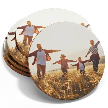 Custom Photo Fiberboard Coasters - Custom Canvas Now