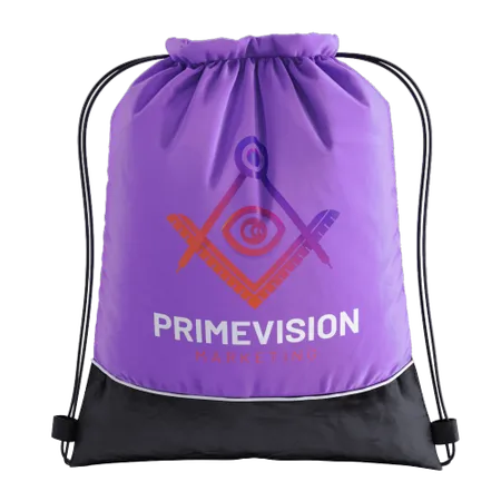 Two-tone Drawstring Bag Two-tone Drawstring Bag - Custom Canvas Now