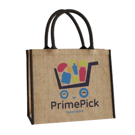 Custom Large Jute Tote Custom Large Jute Tote - Custom Canvas Now
